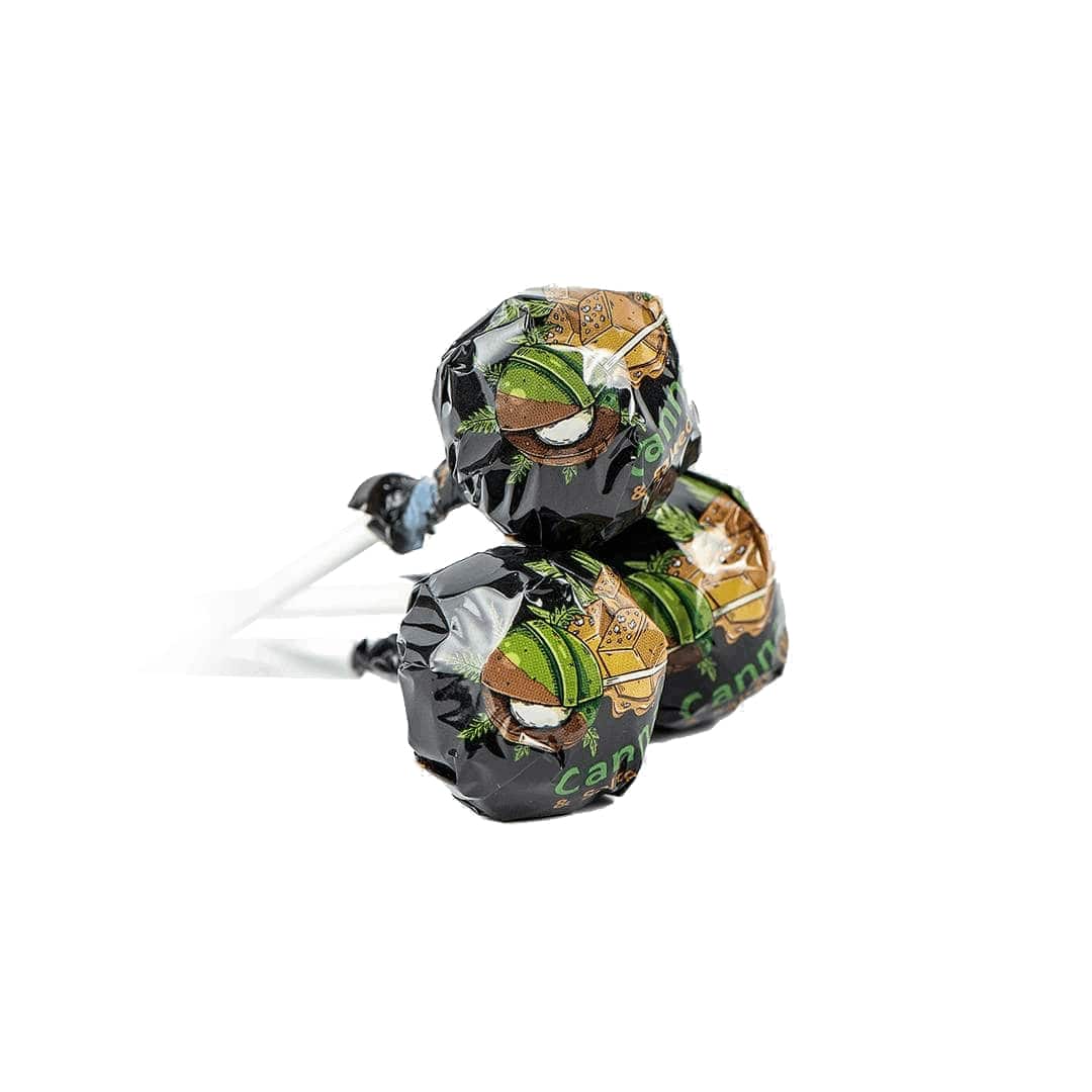 Sucette Euphoria 25G - Goût Cannabis & Caramel beurre salé