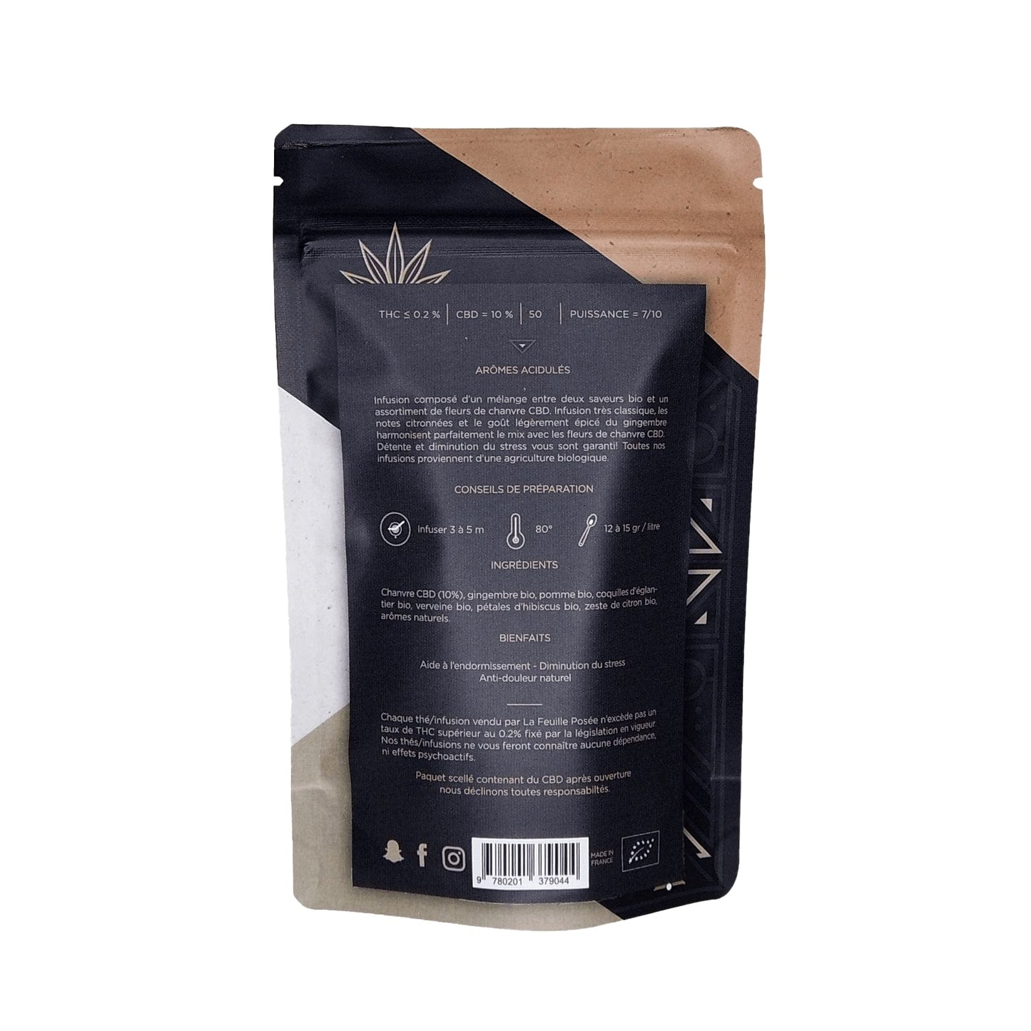 INFUSION CITRON GINGEMBRE BIO CBD